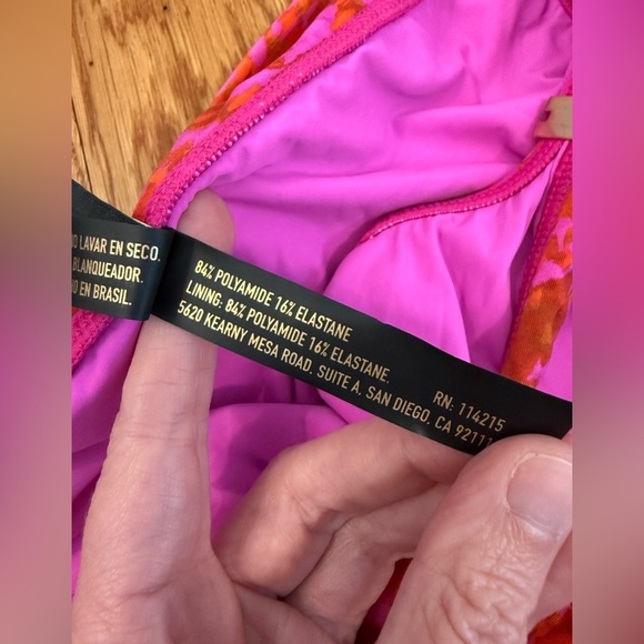 ViX Swim by Paula Hermanny Bikini Bottoms Pink and Orange size Large - Picture 3 of 9